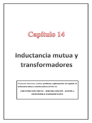 Capítulo 14 - Inducción mutua y transformadores